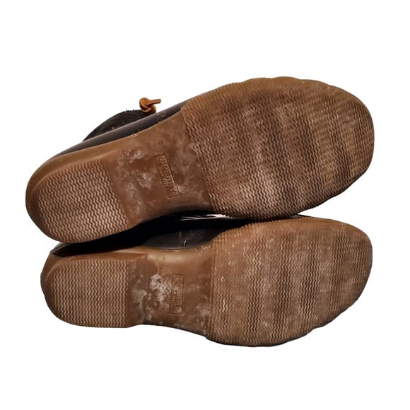 Sperry Saltwater Quilted Black Duck Boot Zip-Up Ankle Boots Women's Size 8 - Picture 8 of 10